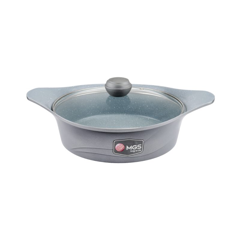 تابه دو دسته سایز 28 گرانیت طرح کره ای C