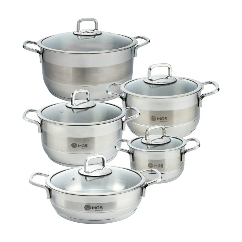 سرویس قابلمه 10 پارچه استیل کد CWS2112