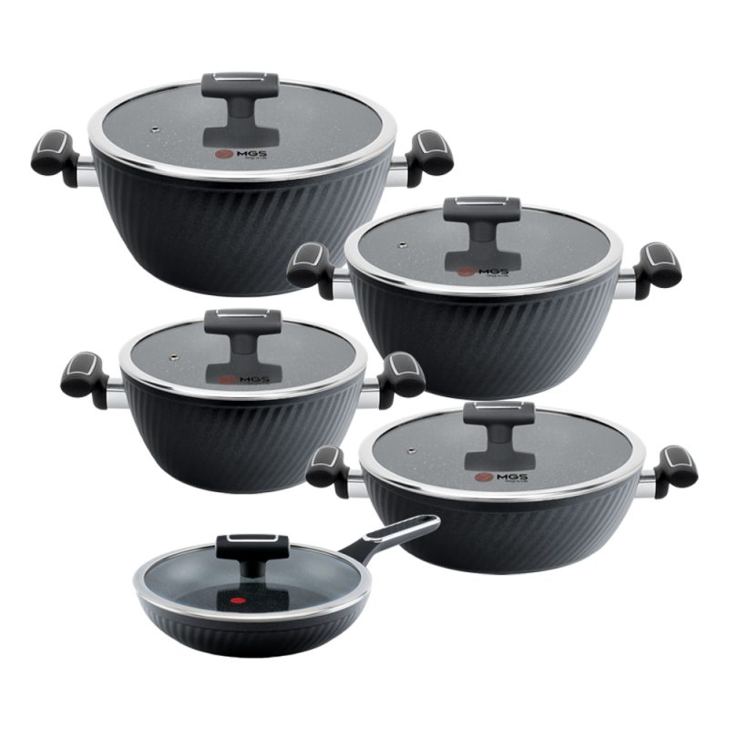 سرویس قابلمه 10 پارچه طرح فورج سری پنج