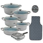 سرویس قابلمه 15 پارچه گرانیت طرح جرمنی D