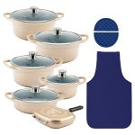 سرویس قابلمه 15 پارچه گرانیت طرح جرمنی D