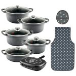 سرویس قابلمه 15 پارچه گرانیت طرح جرمنی D