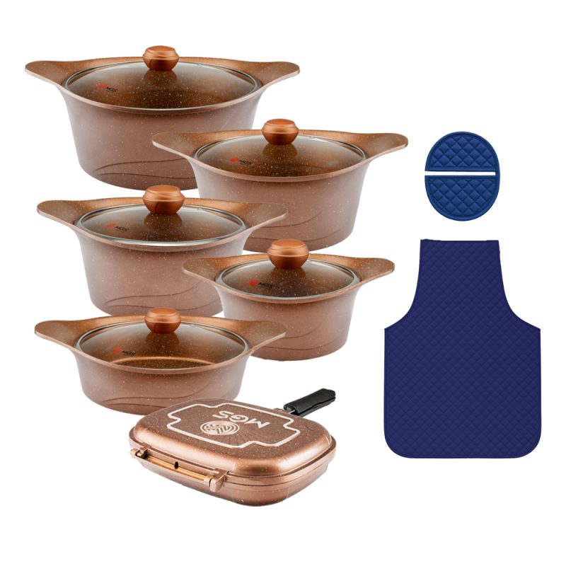 سرویس قابلمه 15 پارچه گرانیت طرح کره ای C