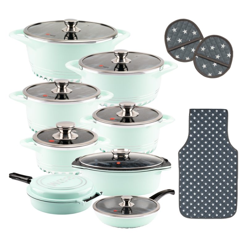 سرویس قابلمه 22 پارچه گرانیت طرح ایتالیا C