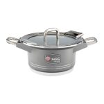 سرویس قابلمه 25 پارچه گرانیت طرح جرمنی B کد GB2514 خاکستری