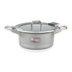 سرویس قابلمه 25 پارچه گرانیت طرح جرمنی B کد GB2514 خاکستری