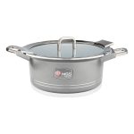 سرویس قابلمه 25 پارچه گرانیت طرح جرمنی B کد GB2514 خاکستری