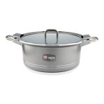 سرویس قابلمه 25 پارچه گرانیت طرح جرمنی B کد GB2514 خاکستری