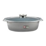 سرویس قابلمه 25 پارچه گرانیت طرح جرمنی B کد GB2514 خاکستری