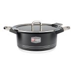 سرویس قابلمه 25 پارچه گرانیت طرح جرمنی B کد GB2514 مشکی