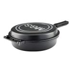 سرویس قابلمه 25 پارچه گرانیت طرح جرمنی B کد GB2514 مشکی