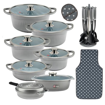 سرویس قابلمه 25 پارچه گرانیت طرح جرمنی D