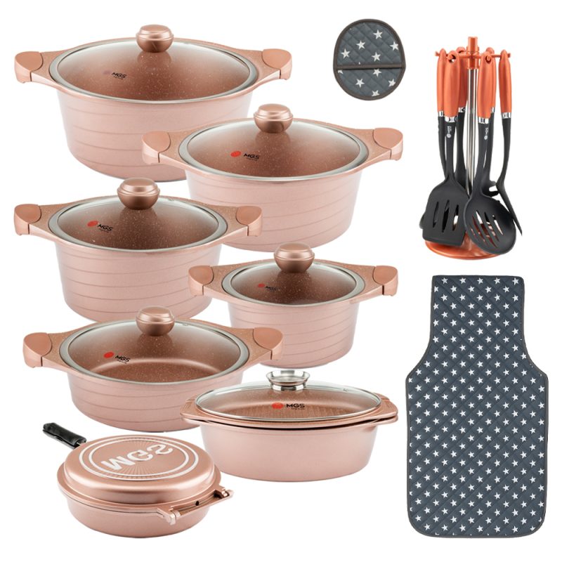 سرویس قابلمه 25 پارچه گرانیت طرح کره ای B