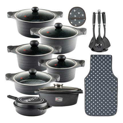 سرویس قابلمه 25 پارچه گرانیت طرح کره ای B