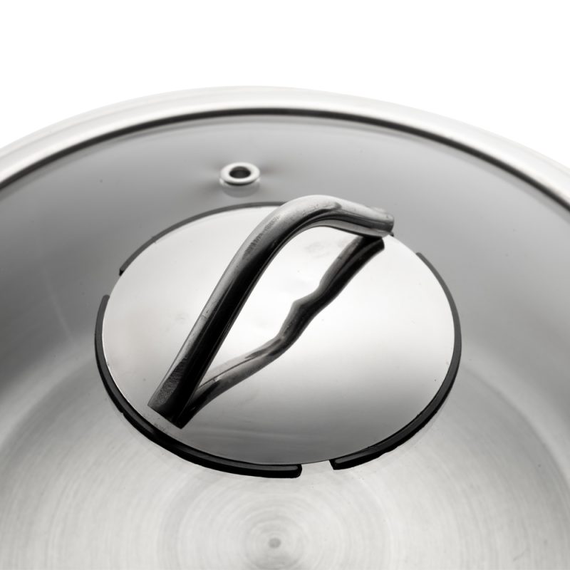 تابه استیل دو دسته سایز 24 کد 4115