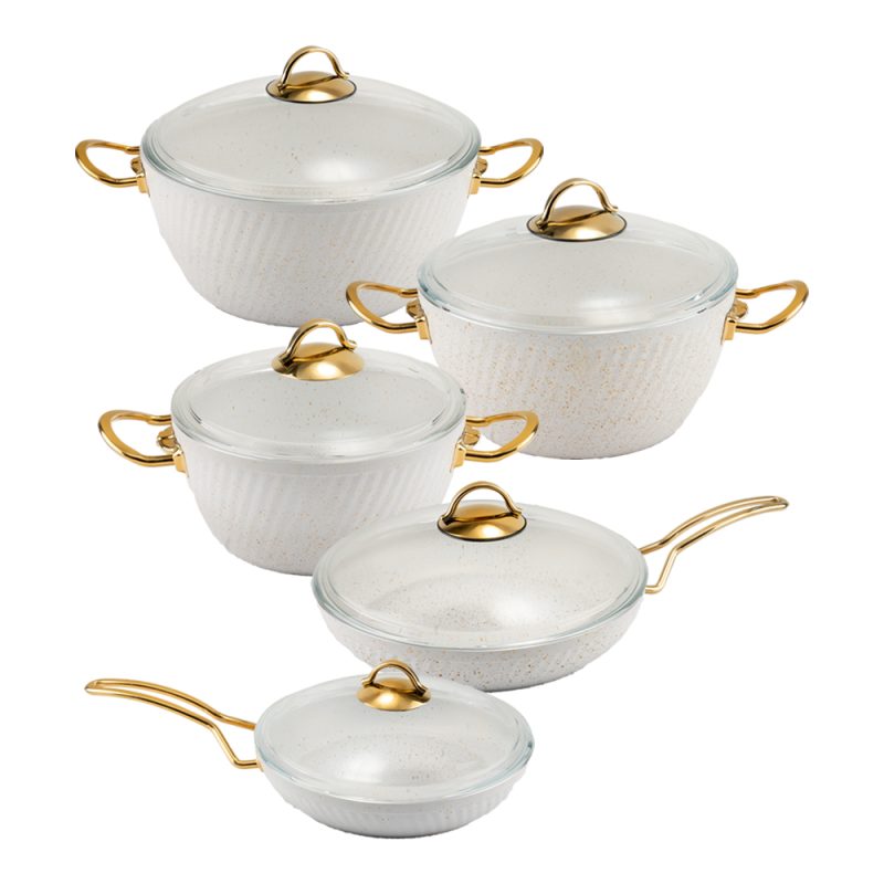 سرویس قابلمه 10 پارچه فورج طرح ماینز سری دوم