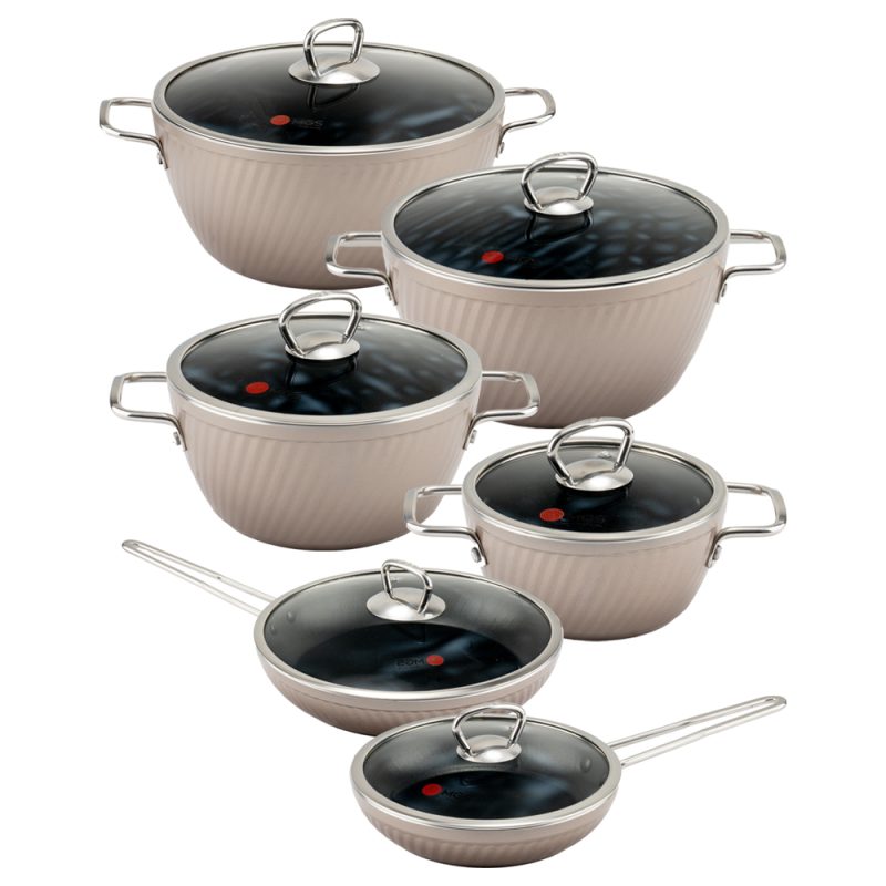 سرویس قابلمه 12 پارچه فورج طرح ماینز سری سوم